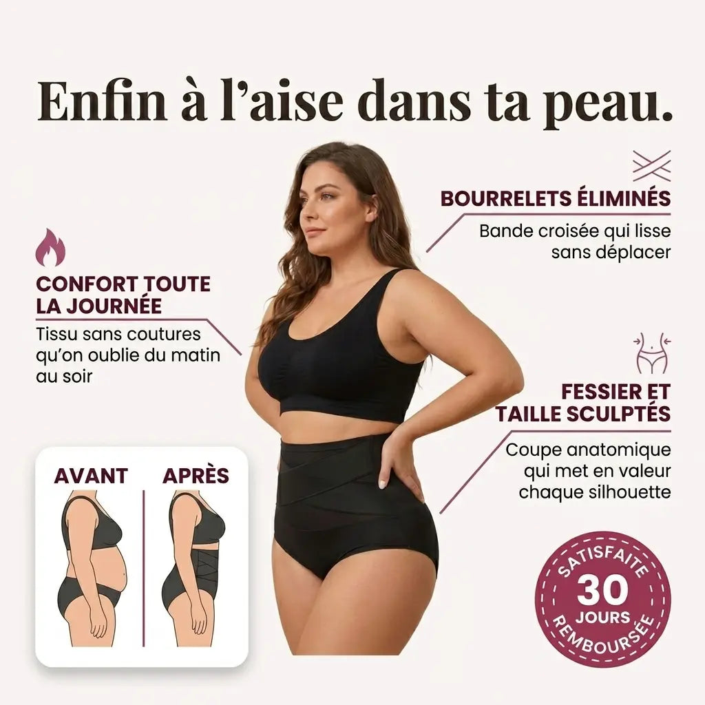 Culotte Gainante Taille Haute — Ventre Plat Sans Efforts