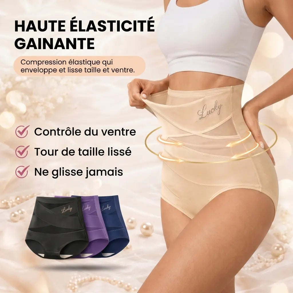 Culotte Gainante Taille Haute — Ventre Plat Sans Efforts