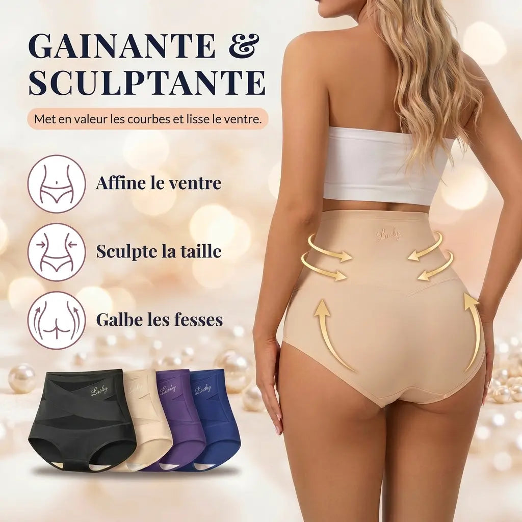Culotte Gainante Taille Haute — Ventre Plat Sans Efforts