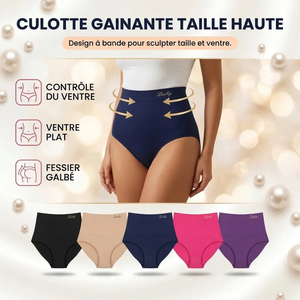 Culotte Gainante Taille Haute — Ventre Plat Sans Efforts